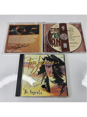 SIGNED Tom Jackson CD Lot No Regrets & Singing For Supper On Tour Canada...
